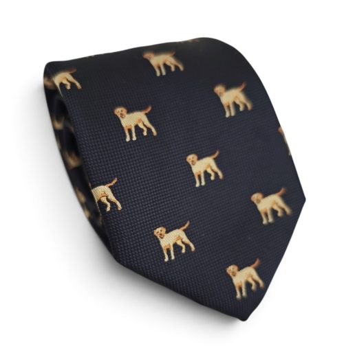corbata tejida perritos labrador