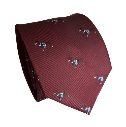corbata burdeo poodle